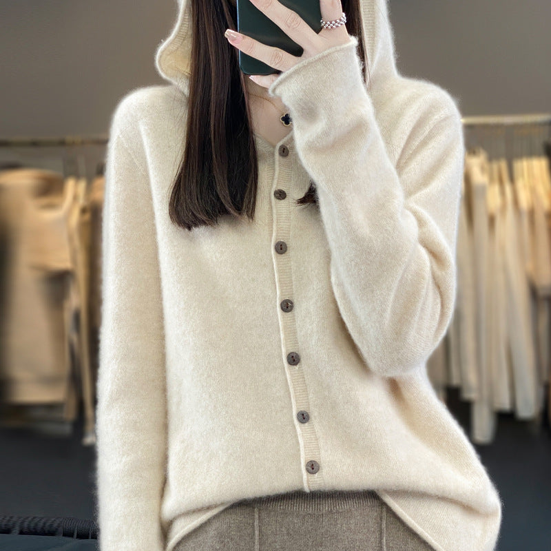 Cardigan Femme en Laine Pure – Douceur & Élégance Automne-Hiver