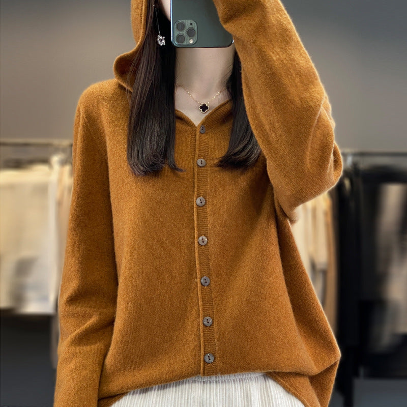 Cardigan Femme en Laine Pure – Douceur & Élégance Automne-Hiver