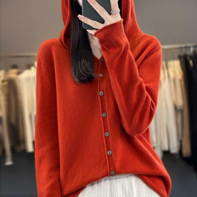 Cardigan Femme en Laine Pure – Douceur & Élégance Automne-Hiver