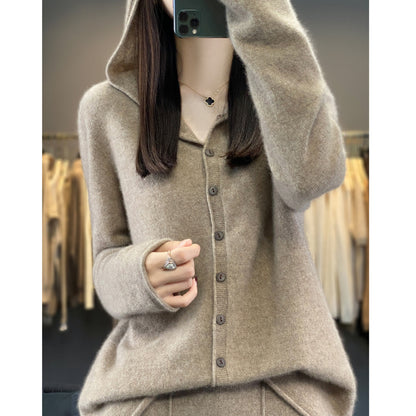 Cardigan Femme en Laine Pure – Douceur & Élégance Automne-Hiver