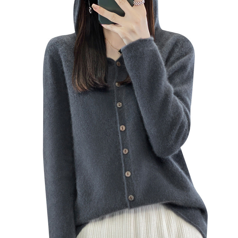 Cardigan Femme en Laine Pure – Douceur & Élégance Automne-Hiver