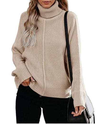Pull Col Roulé Oversize – Élégance & Confort