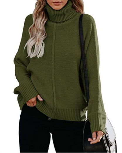 Pull Col Roulé Oversize – Élégance & Confort