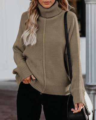 Pull Col Roulé Oversize – Élégance & Confort