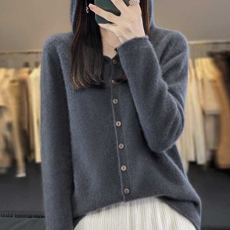 Cardigan Femme en Laine Pure – Douceur & Élégance Automne-Hiver