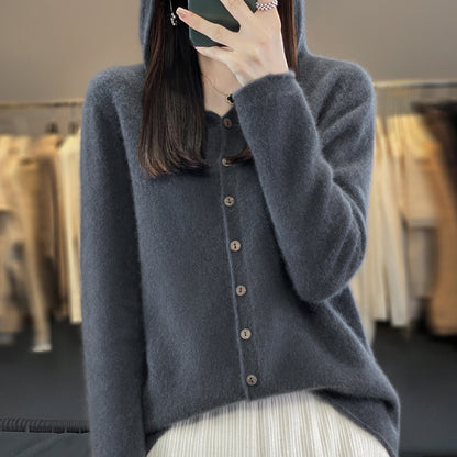 Cardigan Femme en Laine Pure – Douceur & Élégance Automne-Hiver